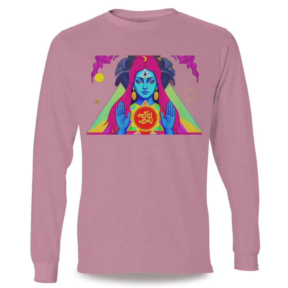 Customized Tee Shirts: Spiritual Harmony and Cultural Richness|Divine figure with serene expression