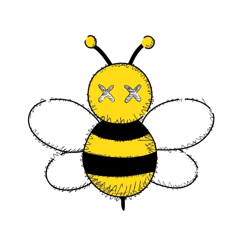 T-Shirts Custom: Whimsical Bee - Funny & Quirky Design