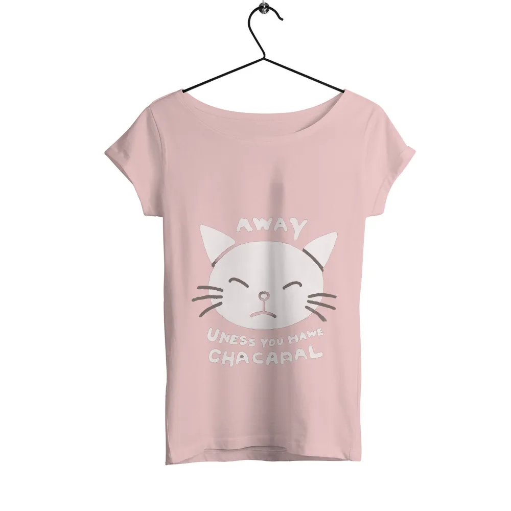 Custom T-Shirt Printing: Away Uness You Have Chacapal - Funny Cat Design|cute easter shirts women