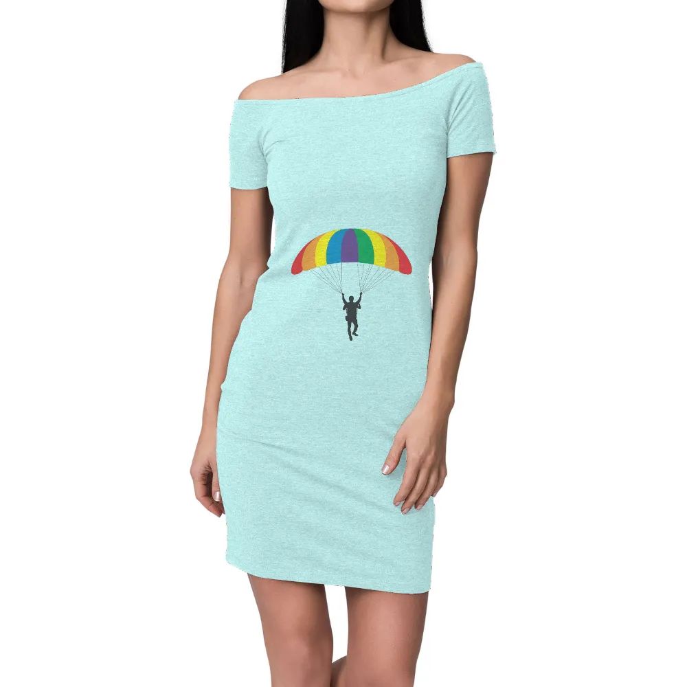 Pride Graphic Apparel: Rainbow Parachute Designs for LGBTQ+ Celebration|tommy jeans rainbow t shirt