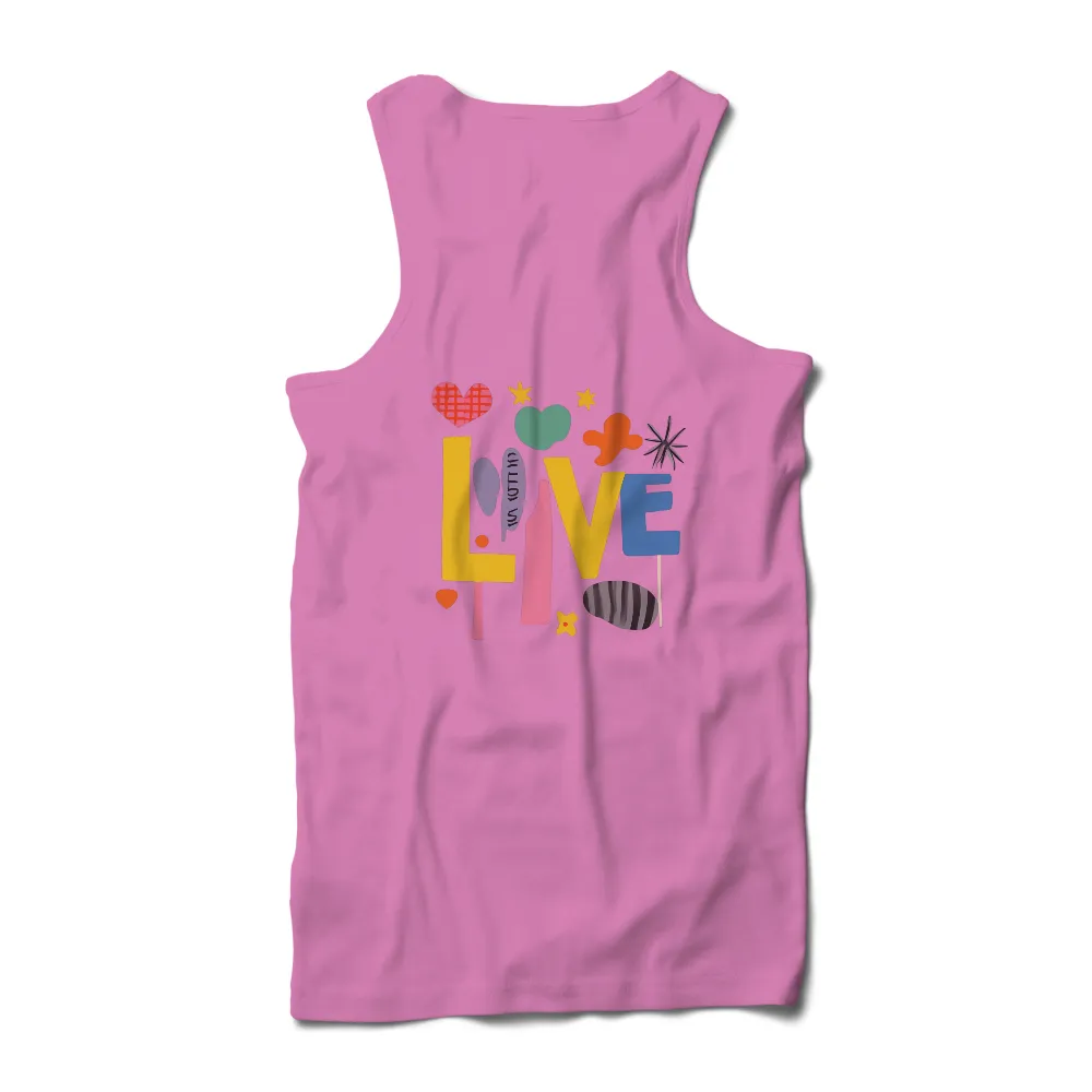 Graphic Tees: Live Life Fully with Colorful Hearts and Stars|stars hollow knit a thon shirt