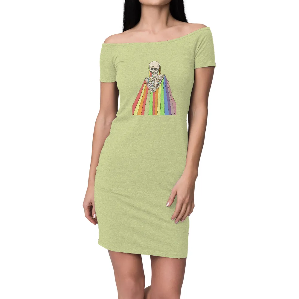 TShirt Design: Rainbow Skeleton - Pride and Unity|roblox skeleton shirt