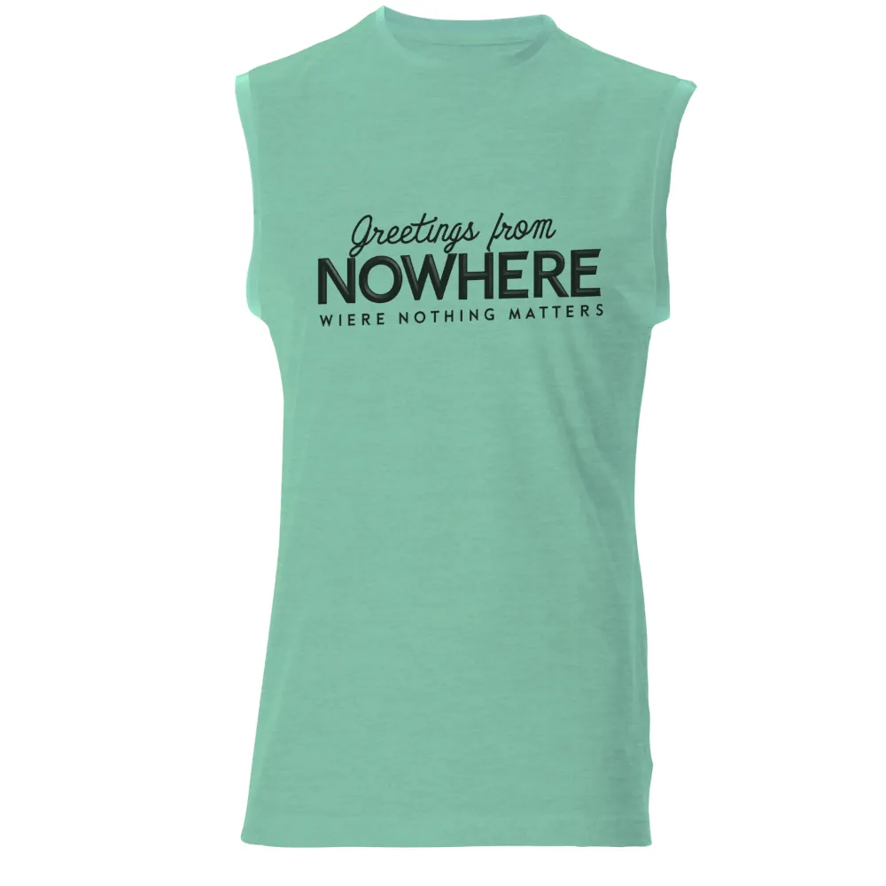 Embrace Existentialism and Modern Identity with 'Greetings from NOWHERE' Design|freedom march t shirt