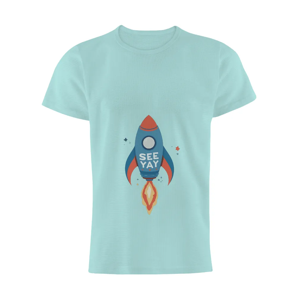 TShirt Design: Blast Off with SEE YAY Rocket|devin townsend space cat shirt