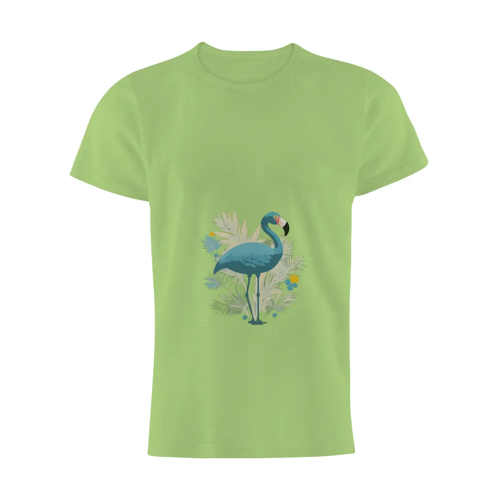 Customized Tee Shirts: Blue Flamingo - Nature's Elegance|blue jays barrio t shirt