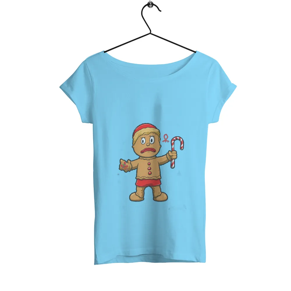 Customized Tee Shirts: Gingerbread Man's Holiday Adventure|winter sweatshirts for ladies online