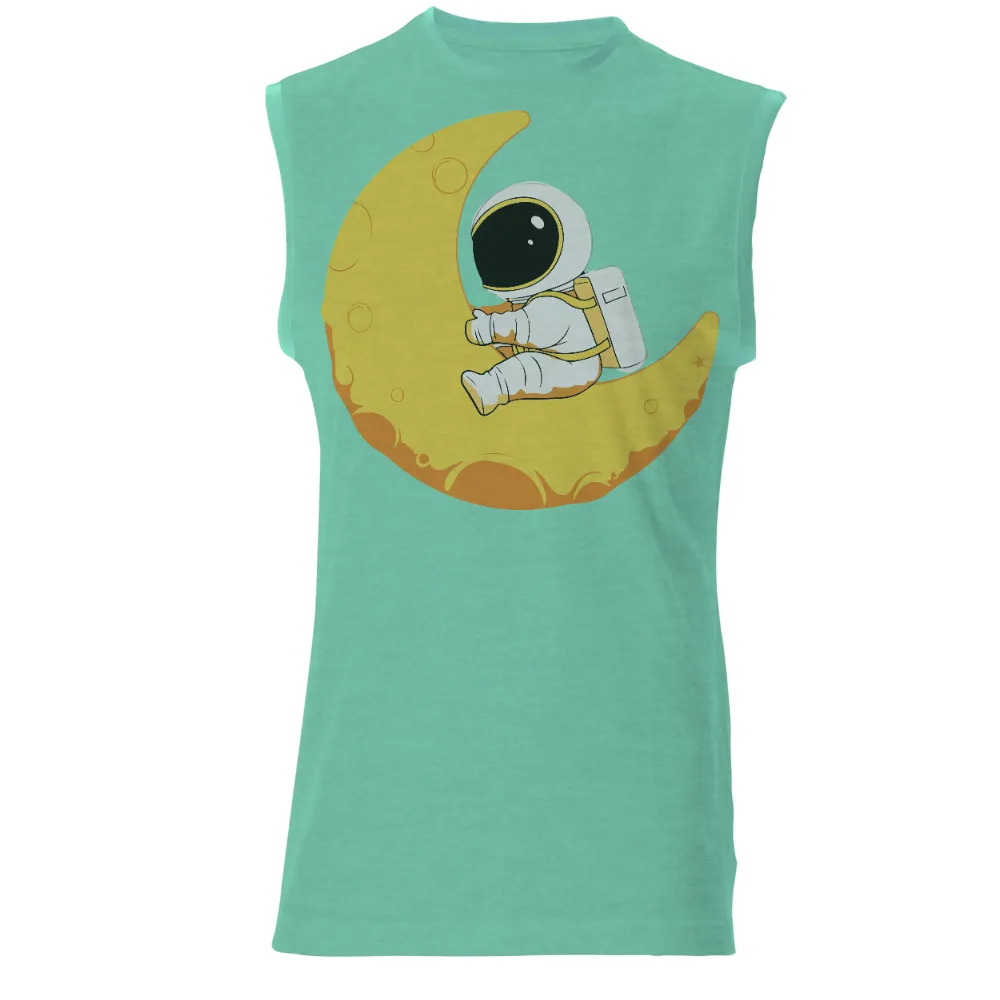 T-Shirts Pattern: Astronaut Luna on the Crescent Moon|sun and moon t shirt kellogg's