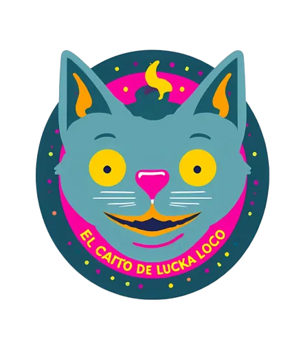 El Catto de Lucka Loco: Vibrant Retro Cat Graphic Design