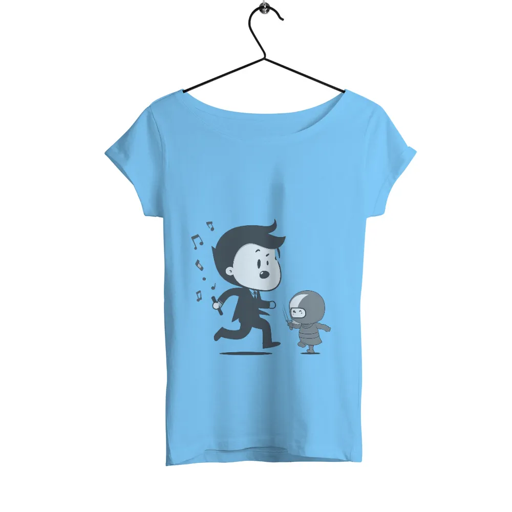 Tee Shirts Printed: Whimsical Chase with Music and Mischief|adventure time shirt sex