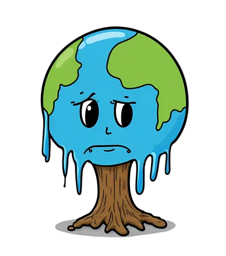 Custom Tee Shirts: Earth Melting - A Call to Save Our Planet