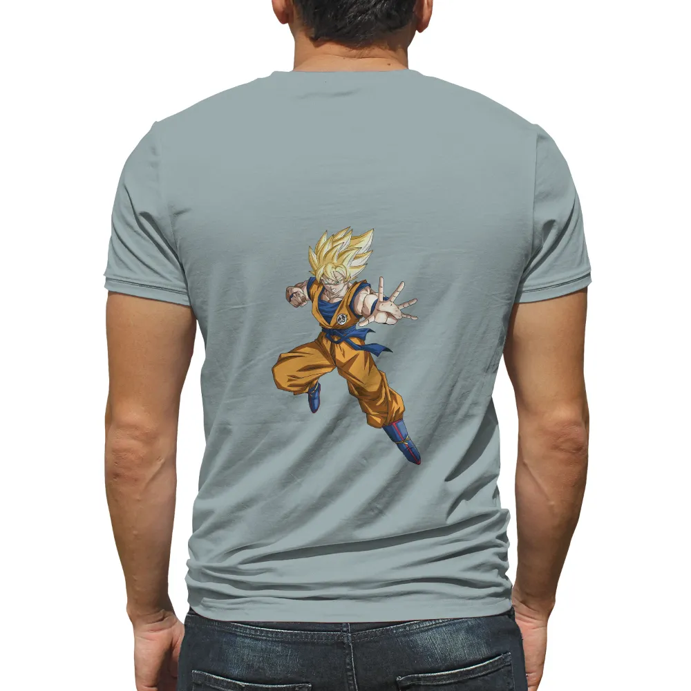 Goku Super Saiyan T-Shirt Printing: Power and Courage|goku with no shirt