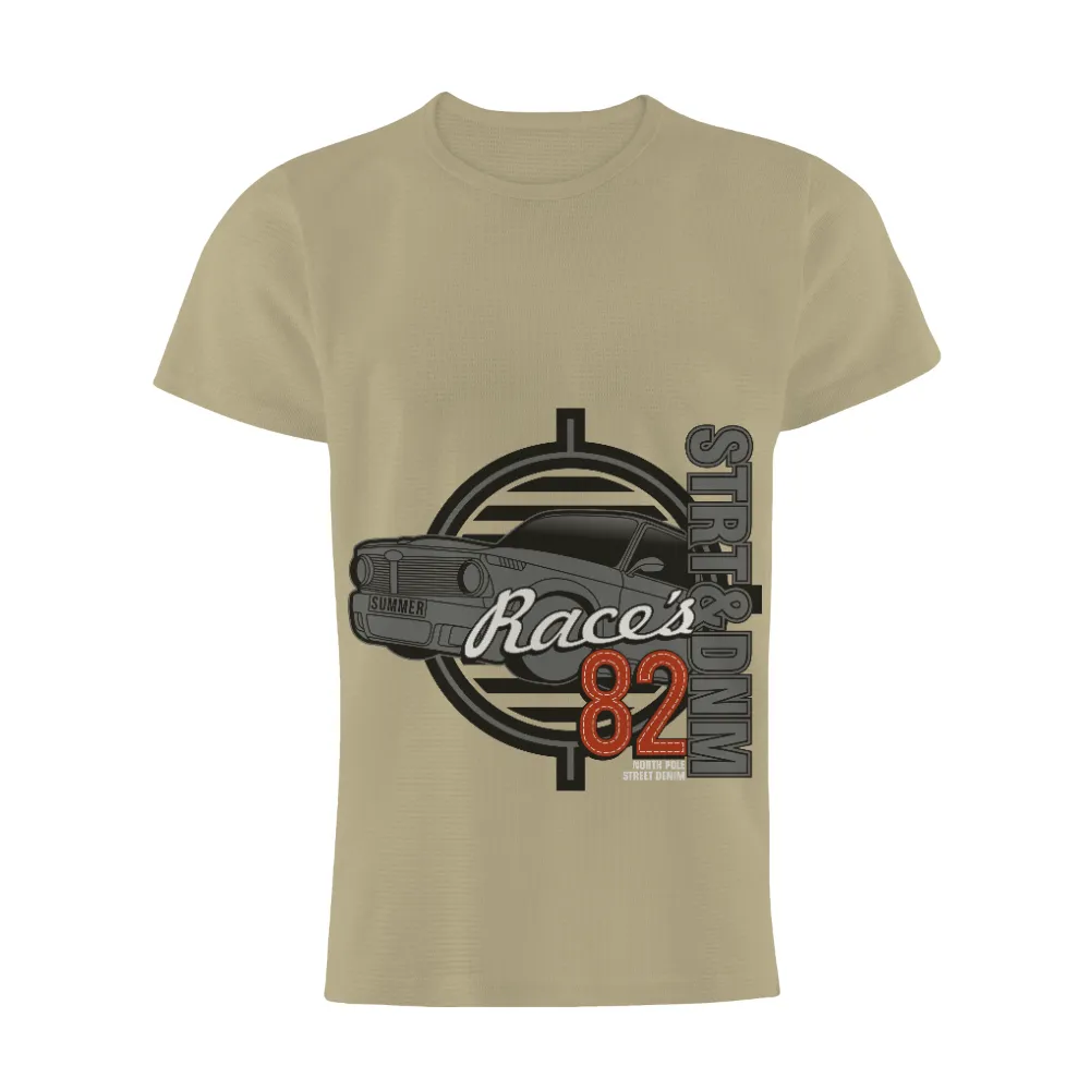 Tee Shirts Printed: Race's 82 Classic Car Design|lace summer blouse