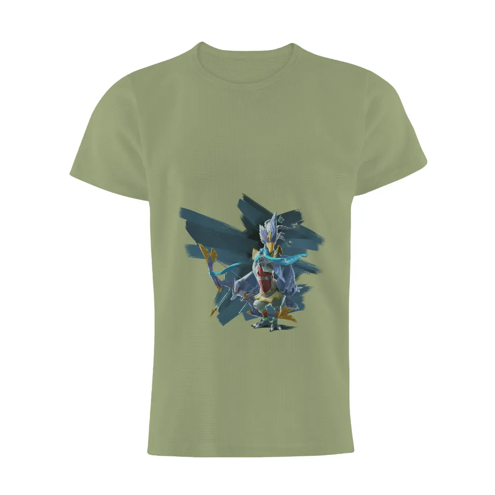 Sirael: Sky Guardian Tee Shirt Printing - Bird Warrior, Mythical Creature|final fantasy anniversary shirts