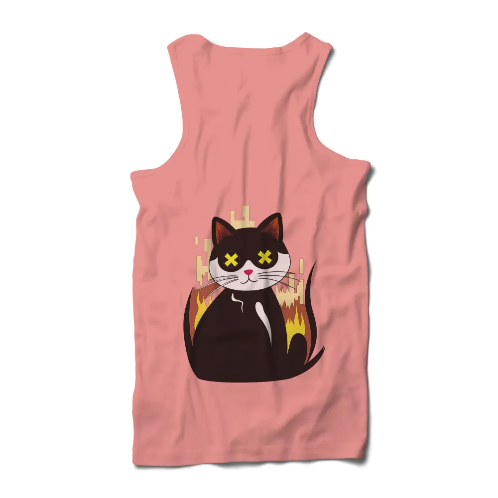 TShirt Printing: Whiskers the Cyberpunk Guardian|cartoon cat t shirt roblox