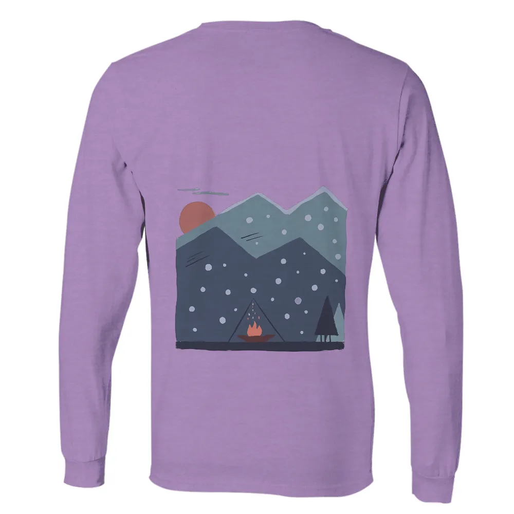 Customized Tee Shirts: Winter Solitude - Warmth Amidst Snowy Mountains|winter soldier women's shirt