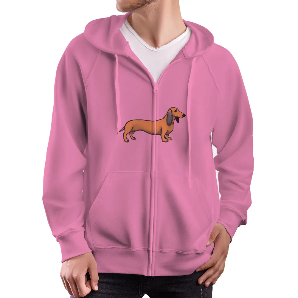 Graphic Tees: Adorable Dachshund Design Brings Joy|orange mona lisa shirt