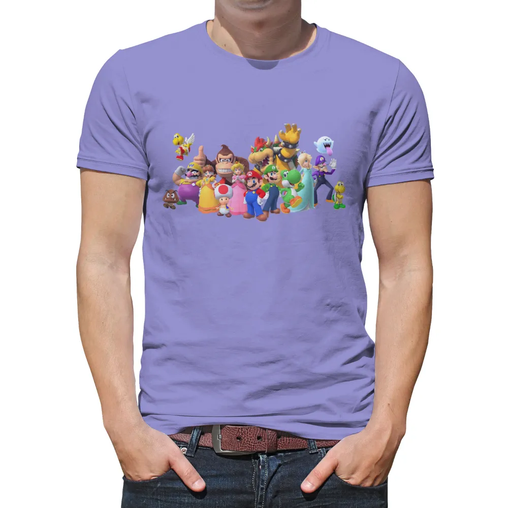 T-Shirts Pattern: Colorful Characters in a Magical Kingdom|family flag shirts