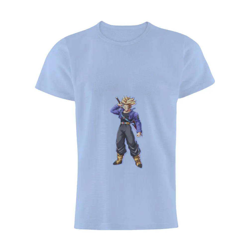 Trunks Super Saiyan TShirt Printing - Anime Inspired Design|futuristic t