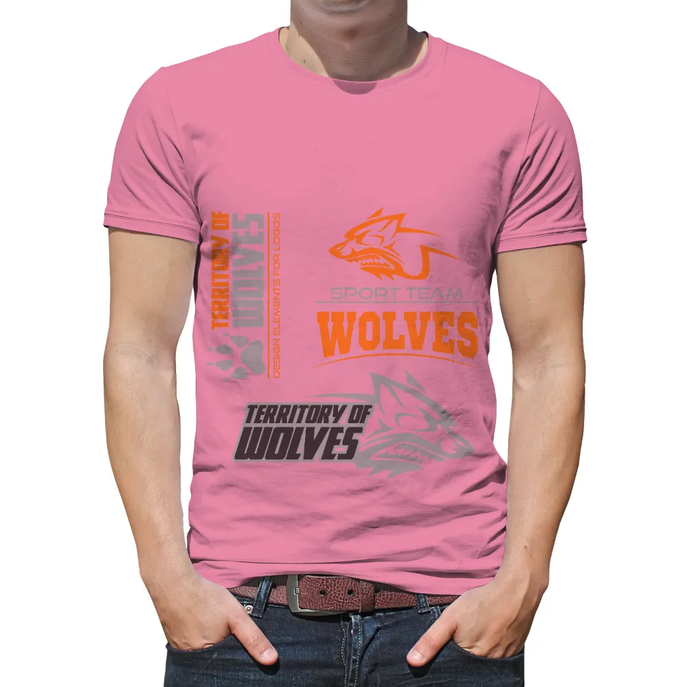 TShirt Design: Sport Team Wolves - Territory of Wolves|mom to the 4th power shirt