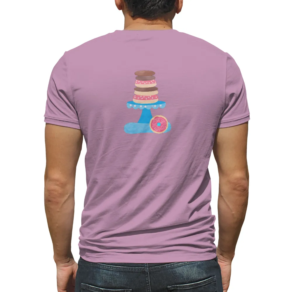 T-Shirts Pattern: Whimsical Donut Stack | Sweet Treats & Happiness| bright colors