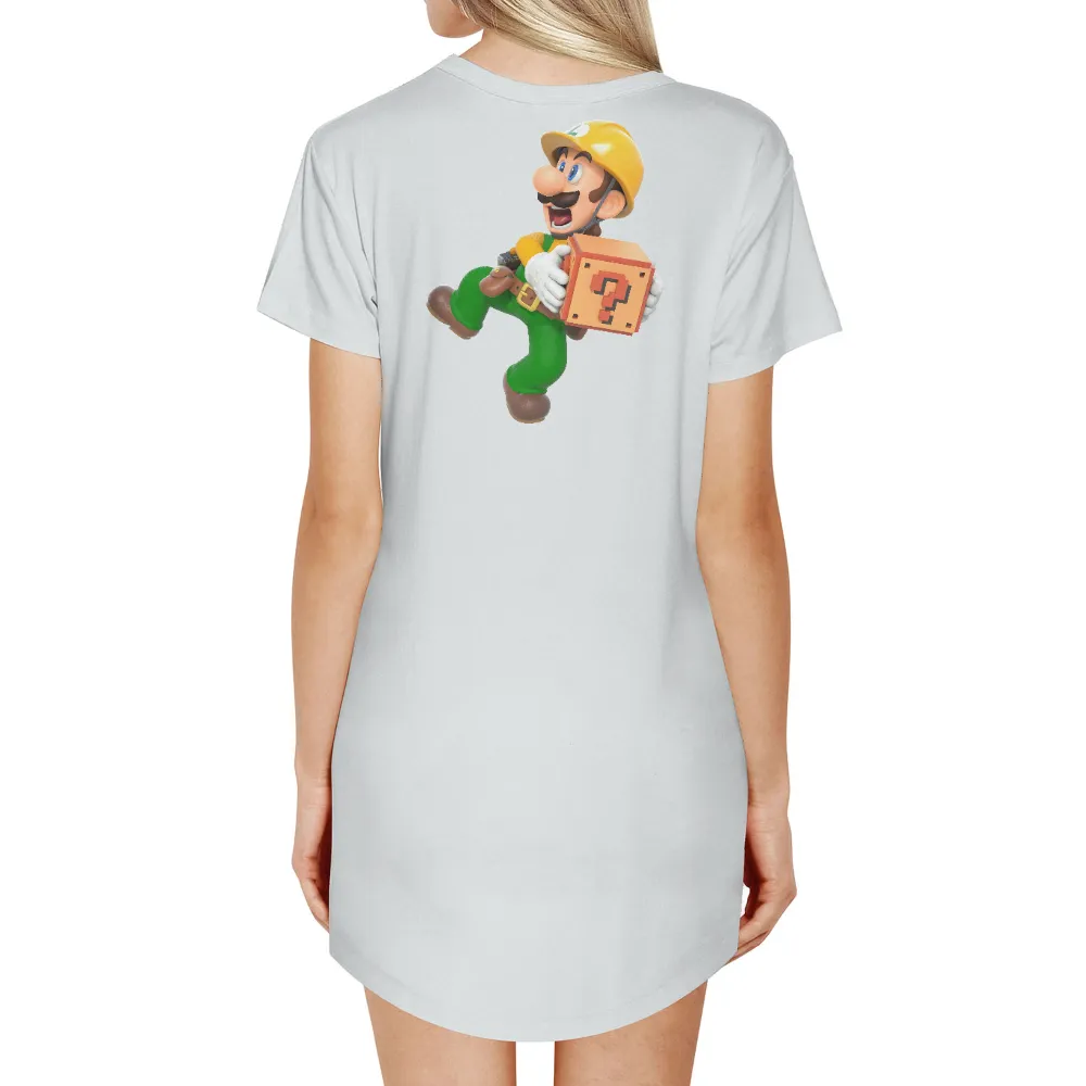 Tee Shirt Printing: Luigi's Adventure in Gaming|retro valentines day shirt