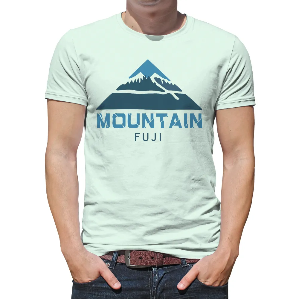 T-Shirts Design: Mount Fuji - Nature's Tranquility|peace love and beer t shirt