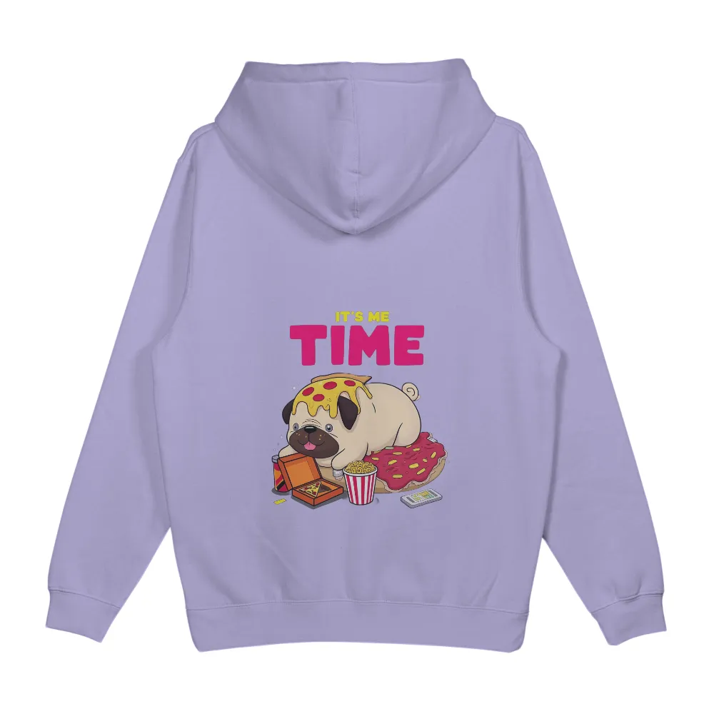 Custom T-Shirt Printing: It's Me Time with Pug and Pizza| Vibrant colors