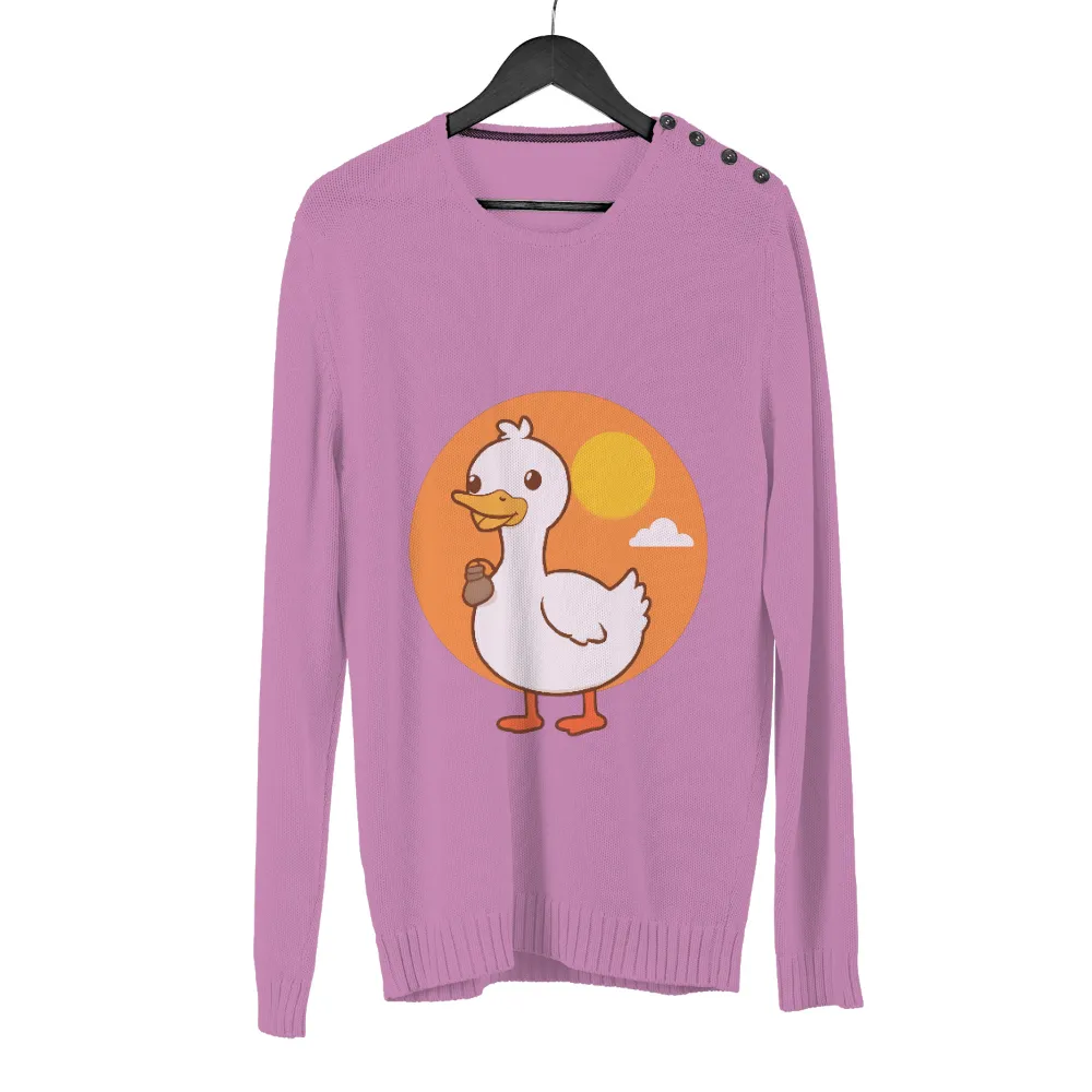 T-Shirt Printing: Quack the Duck Spreads Joy with His Magical Teapot|yeti duck camo sun shirt