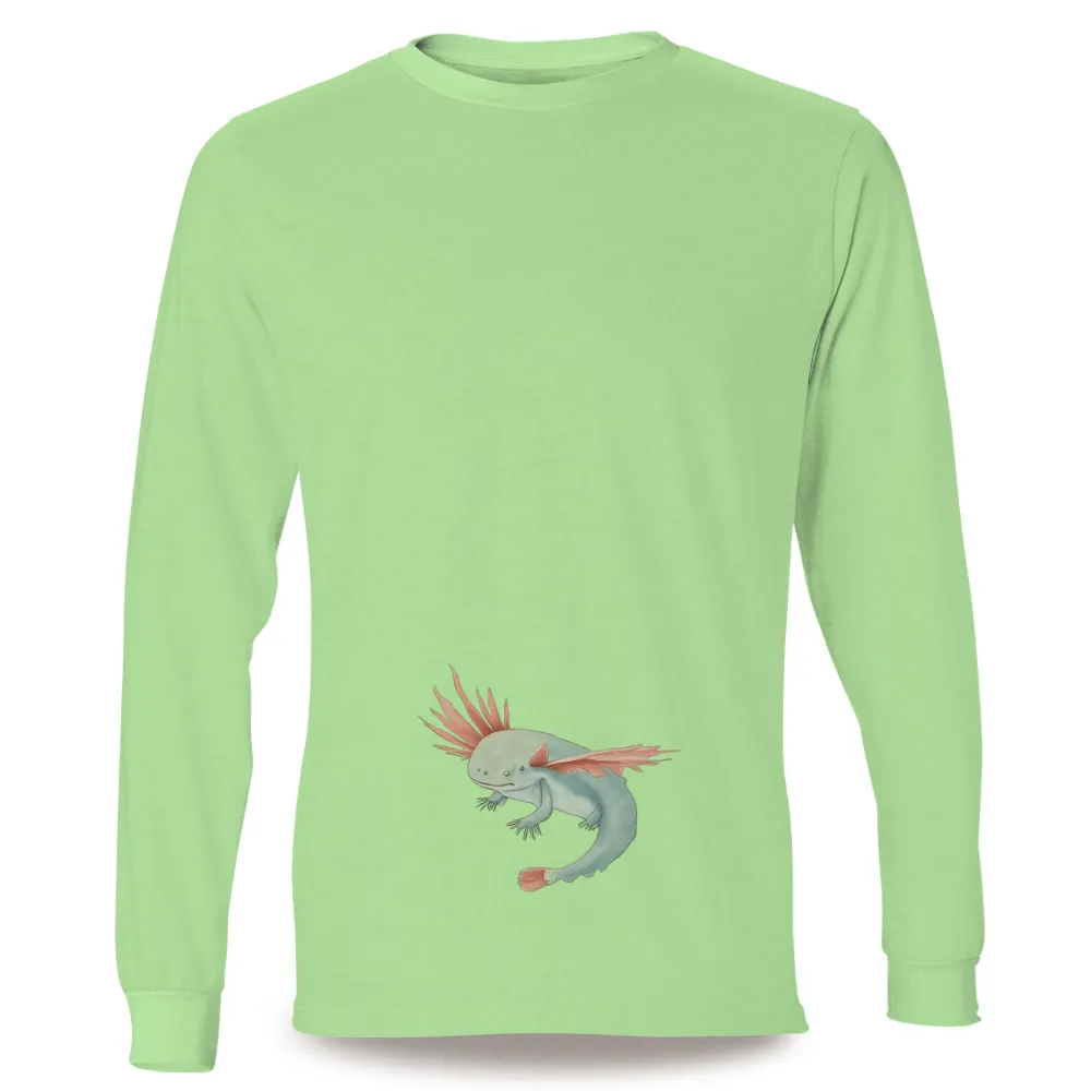 T-Shirts Custom: Whimsical Axolotl - Artistic Designs|rebellious hope t shirt black