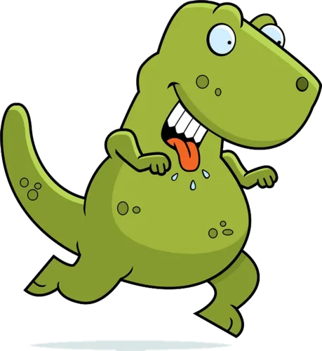 Customized Tee Shirts: Playful Dinosaur Rex - Funny & Whimsical