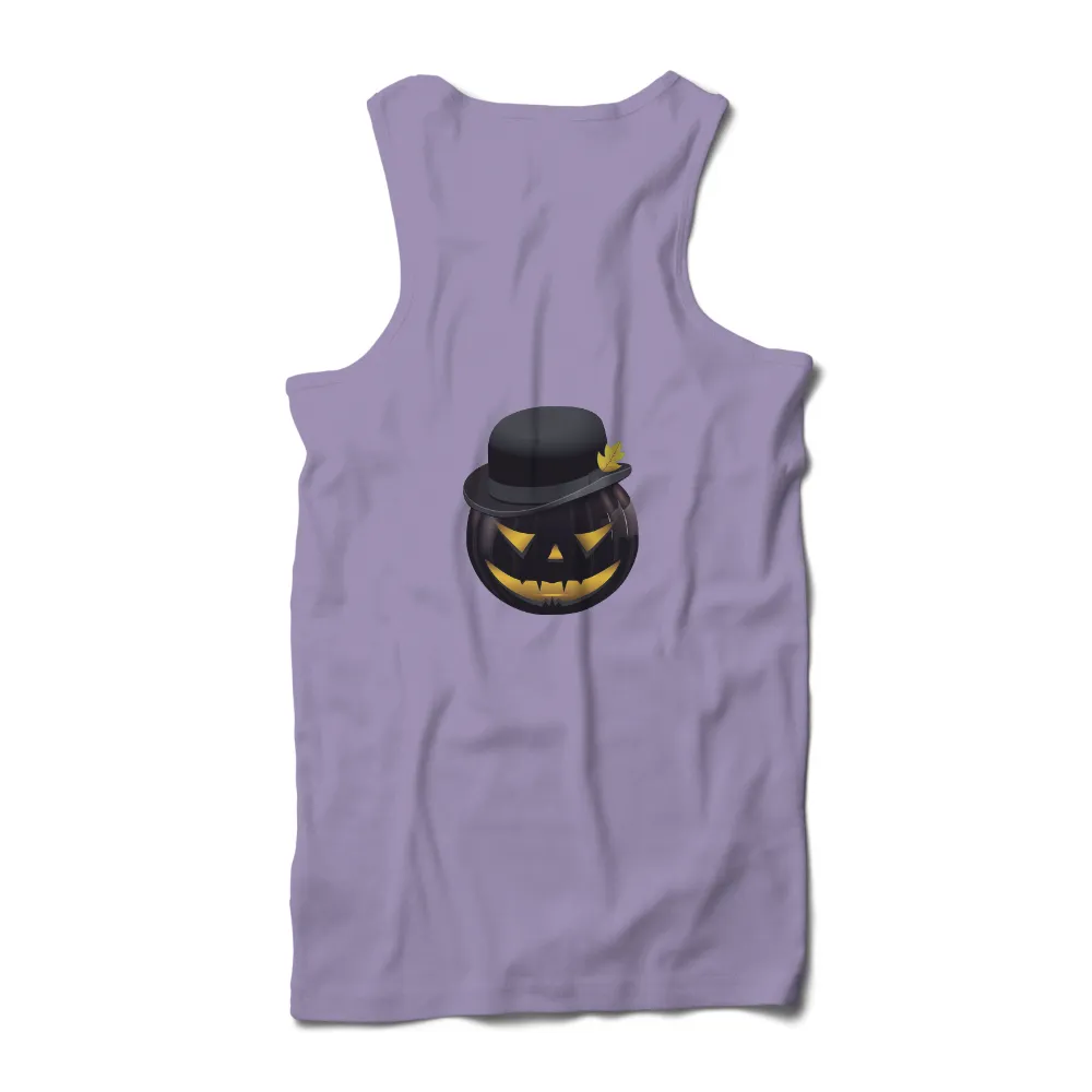 Tee Shirts Printed: Stylish Pumpkin with Bowler Hat - Halloween Icon|g is for ghostface shirt spirit halloween