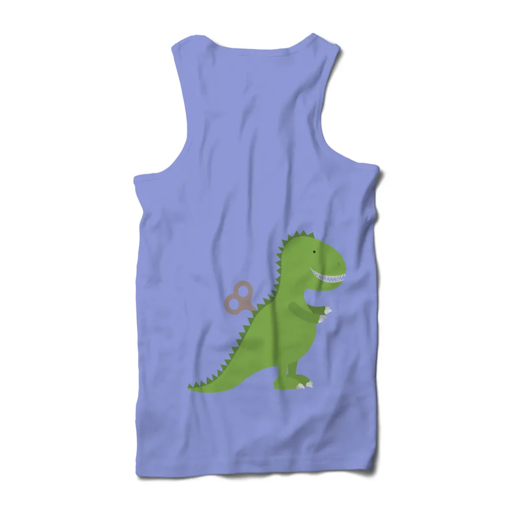 Shirts Graphic Tees: Wind-Up Dinosaur Toy - Whimsical Fun|father's day dinosaur shirt