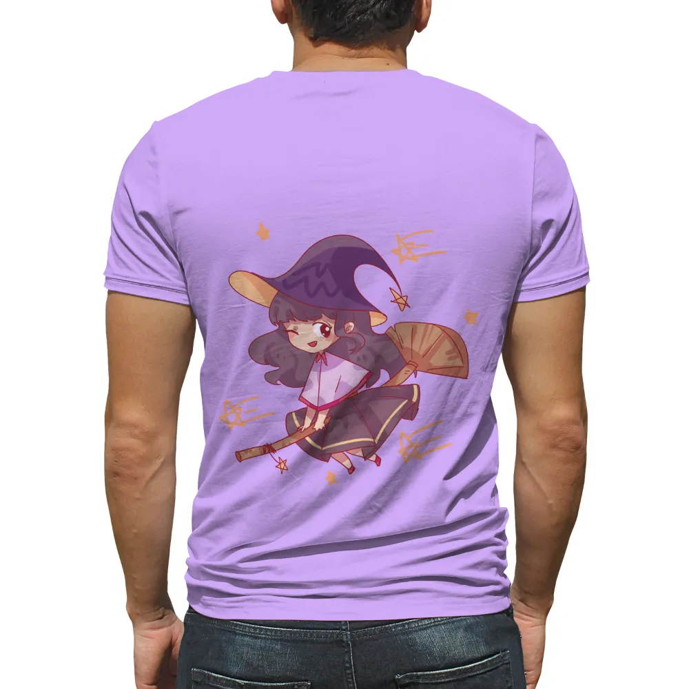 TShirt Design: Luna the Whimsical Witch|cute women's fourth of july shirts