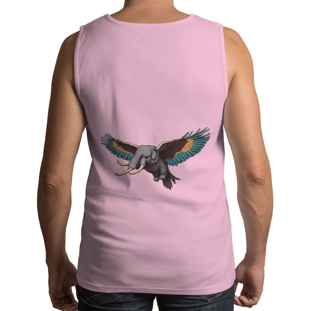 Elephant Wings Design: Embrace Freedom and Unleash Imagination|sci fi fantasy biker tee