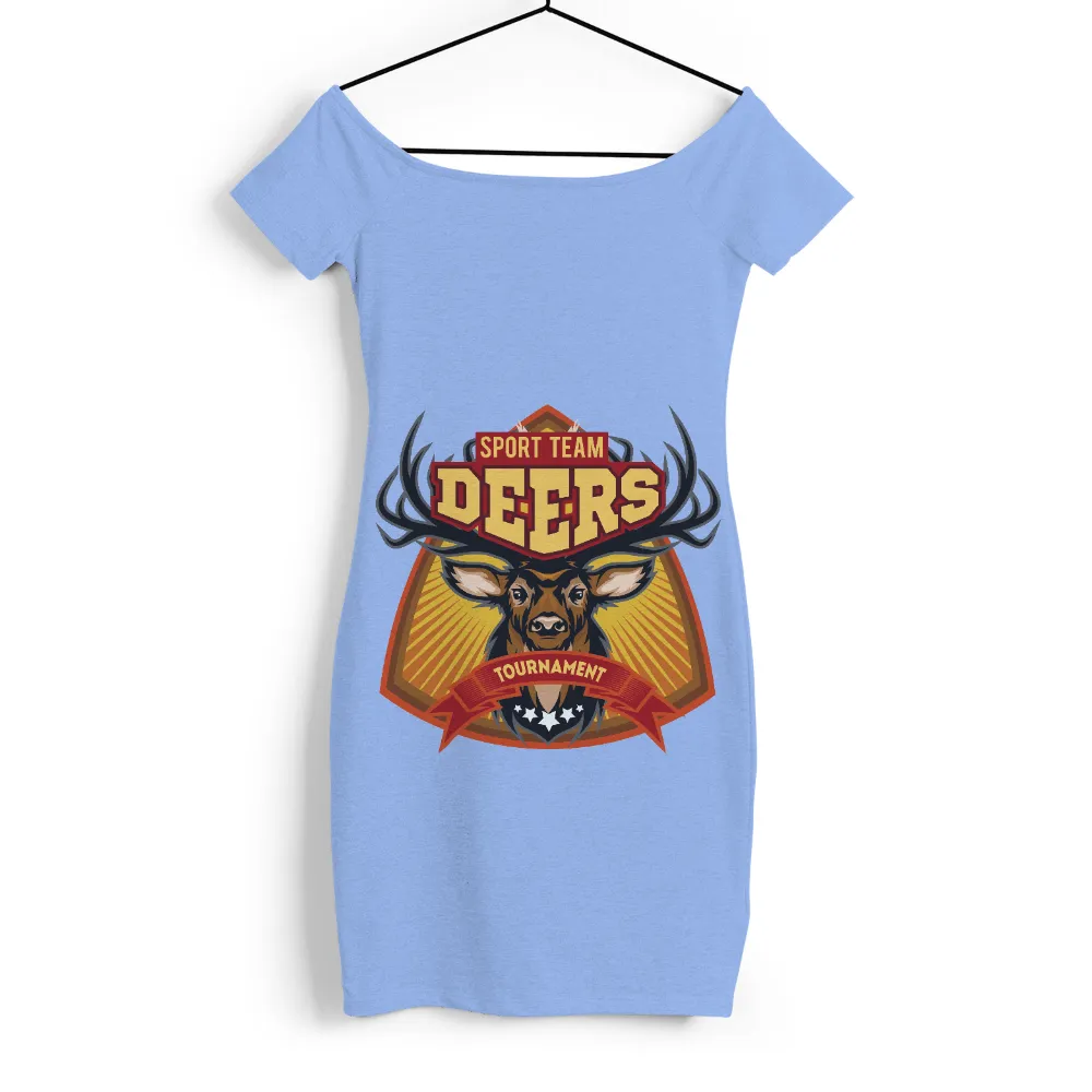 T-Shirts Design: Sport Team Deers Emblem - Strength and Leadership|cricket t shirt design 2022