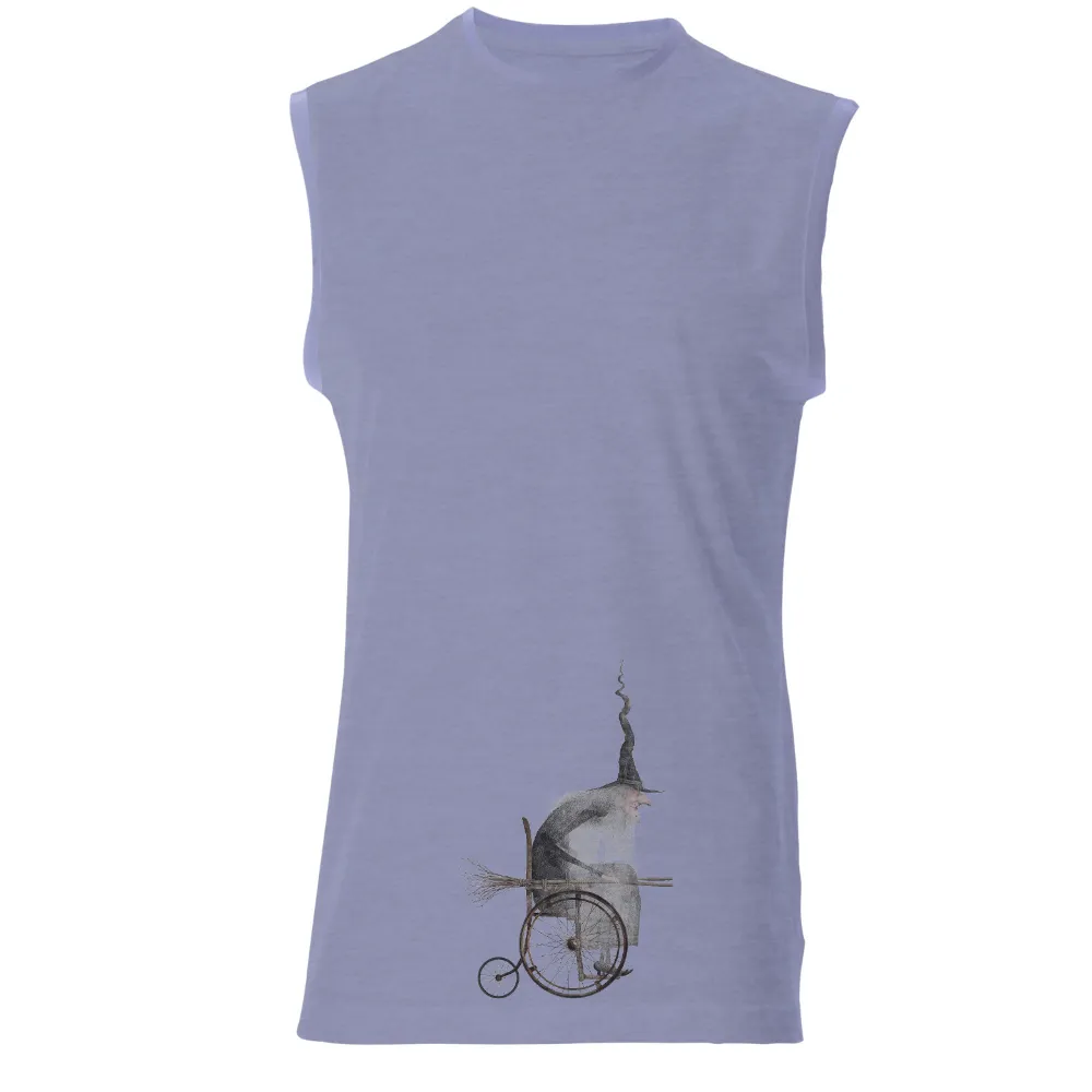 TShirt Design: Witch on a Broomstick Wheelchair - Vintage Magic|military t shirts humor uk