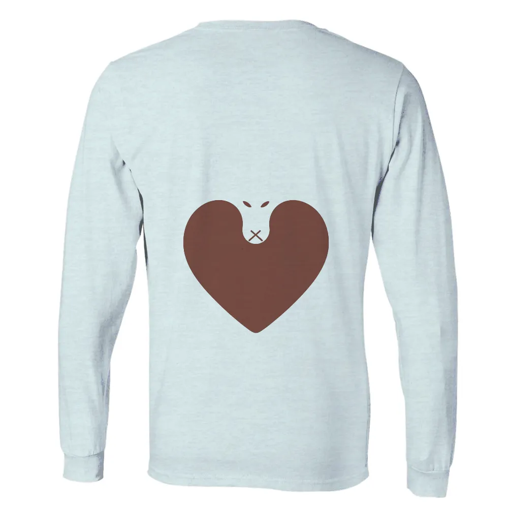 Custom Tee Shirts: Silent Heart, Deep Emotion| stitched mouth