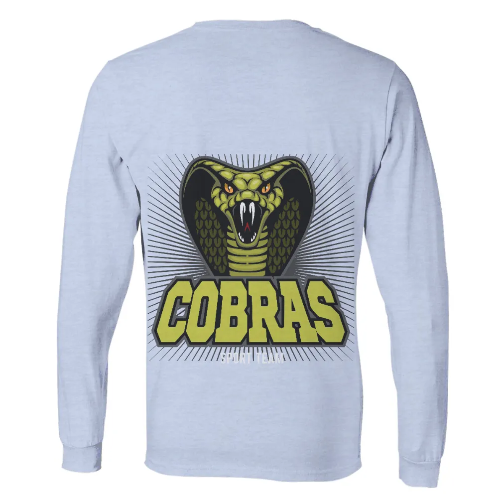 Shirts Graphic Tees: Cobras Sport Team Mascot - Fierce and Intimidating|strength camp shirt