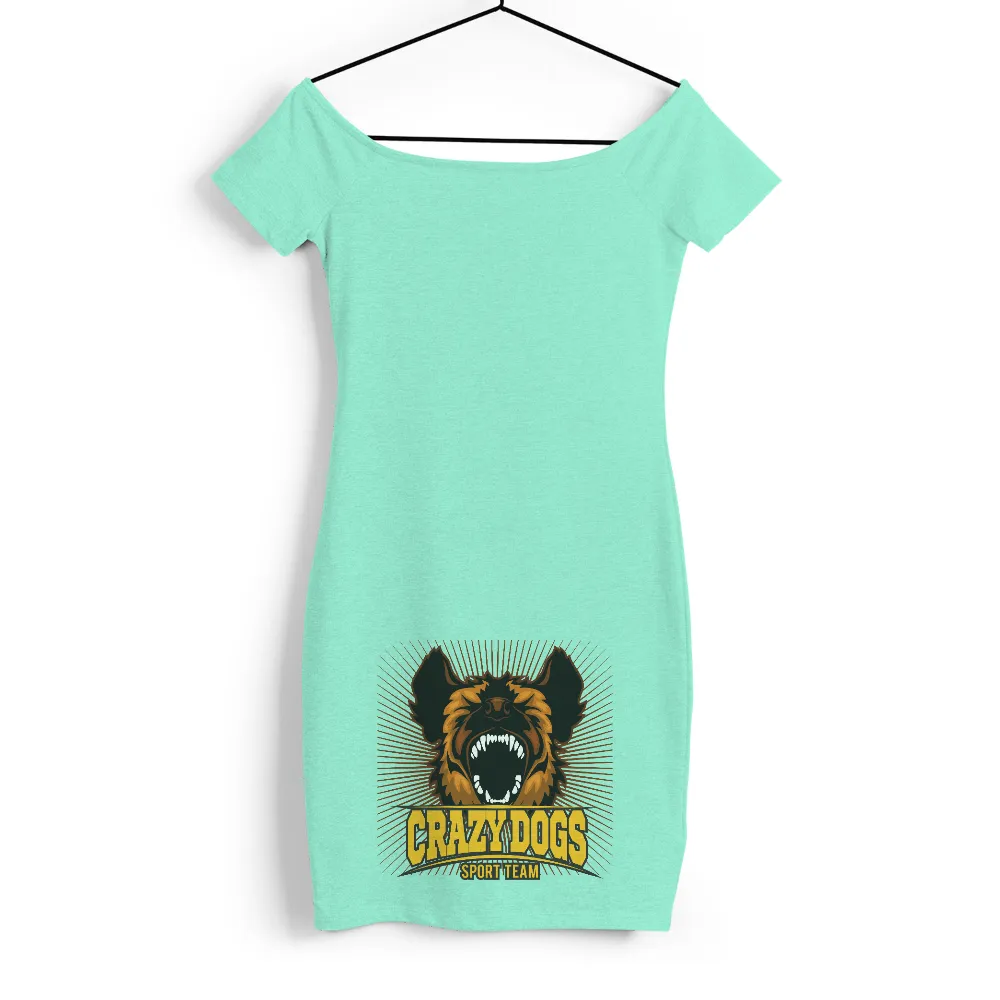 Tee Shirts Printed: Crazy Dogs Sport Team Mascot|mom to the 4th power shirt