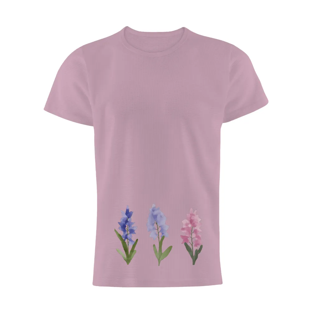 T-Shirts Pattern: Watercolor Flowers - Nature's Tranquility|t shirt design for sinulog