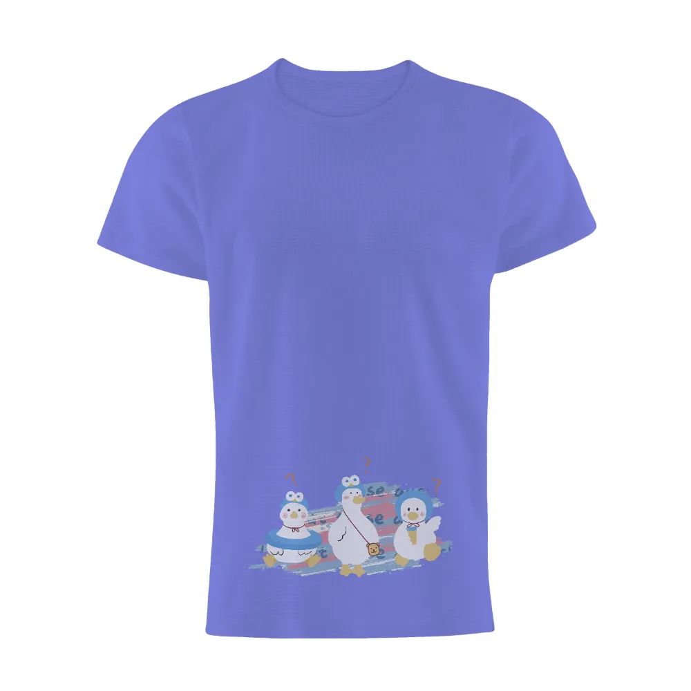 Tee Shirts Printed: Whimsical Ducks Adventure|adventure time star wars shirt