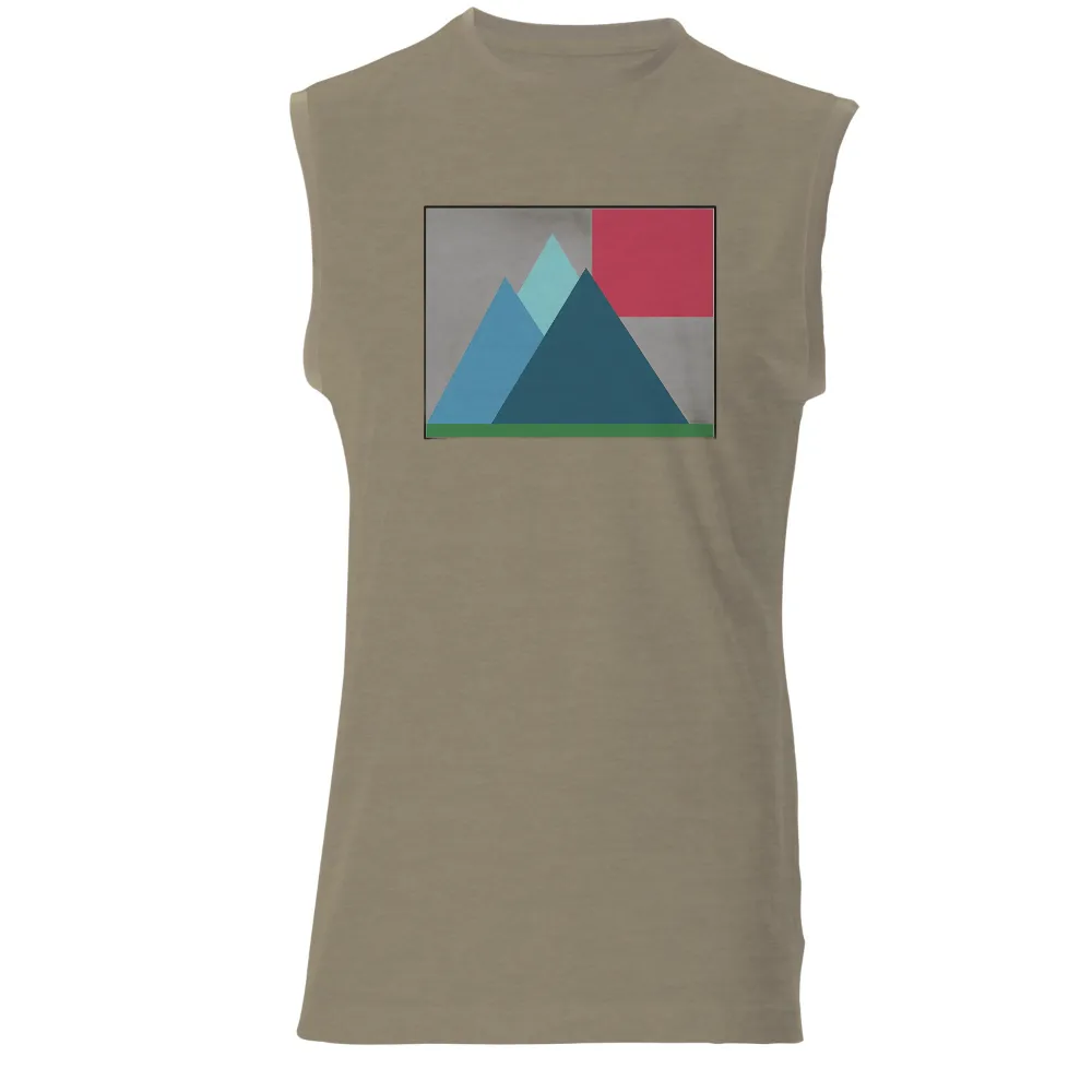 Custom Tee Shirts: Geometric Mountains - Nature's Art|t shirt painting on nature