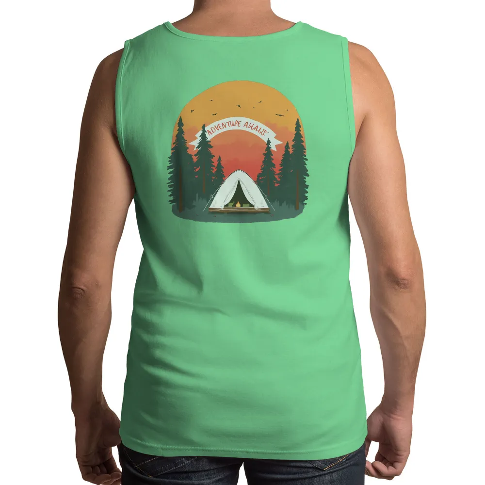 Tee Shirts Printed: Adventure Awaits - Camping Under the Stars|my favorite camping buddies call me dad