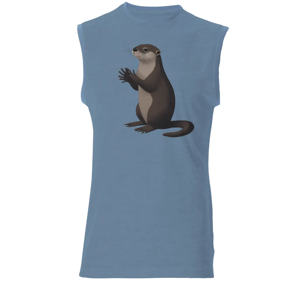 T-Shirts Design: Ollie the Otter - A Philosopher's Quest|camp crystal lake enjoy nature shirt