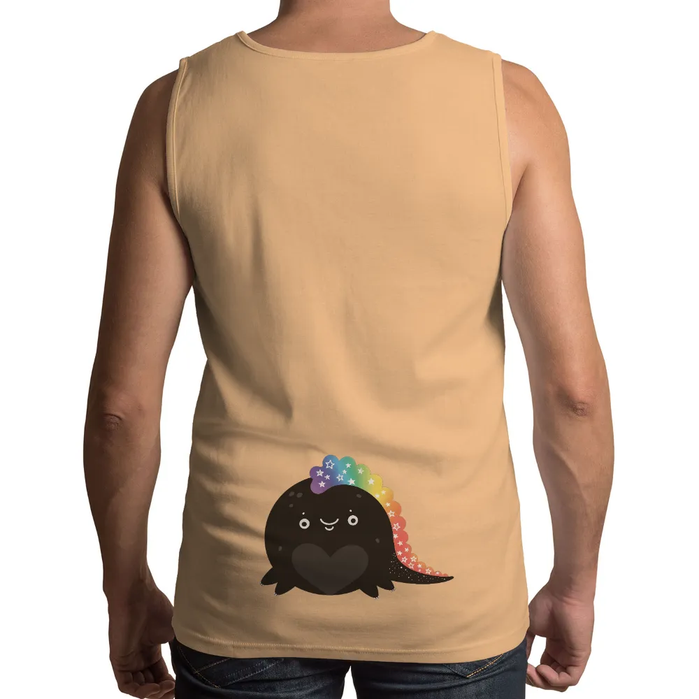 T-Shirts Design: Cosmic Dino - Whimsical Rainbow Heart|cute long sleeve summer shirts