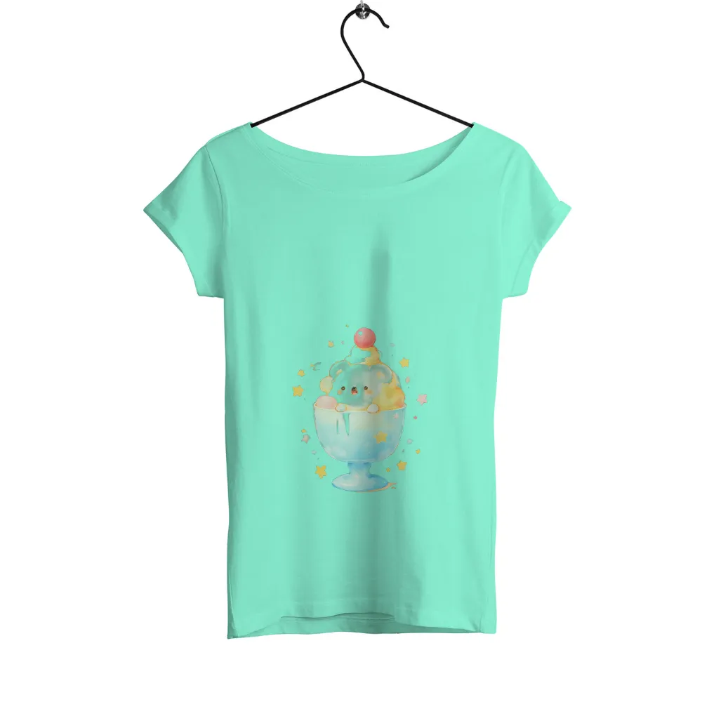 Whimsical Bear Ice Cream Sundae Design: Capturing Joy and Nostalgia|biggie the what vintage tee