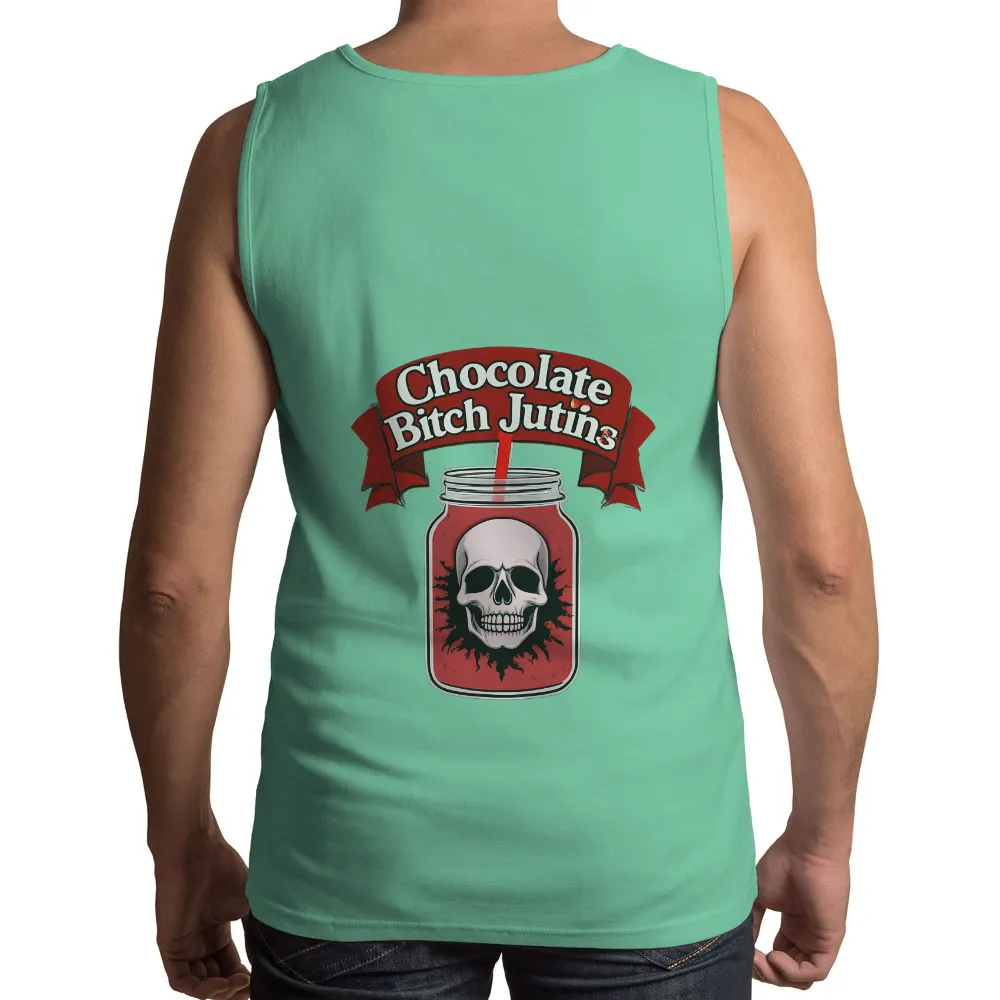 T-Shirts Design: Chocolate Bitch Jutins - Edgy and Mysterious|pabst blue ribbon men's shirt