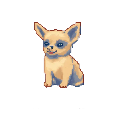 TShirt Printing: Pixel Art Puppy - Joy and Innocence