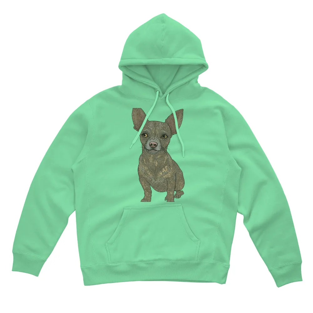 Tee Shirts Printed: Chihuahua Mosaic - Artistic Pet Design|be art t shirt