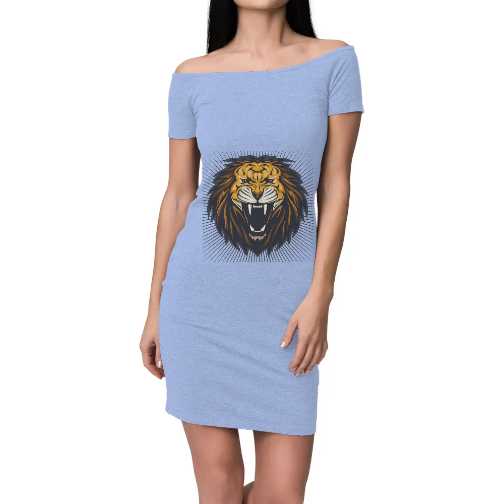 Customized Tee Shirts: Roaring Lion - Strength and Courage|lion king fathers day shirt